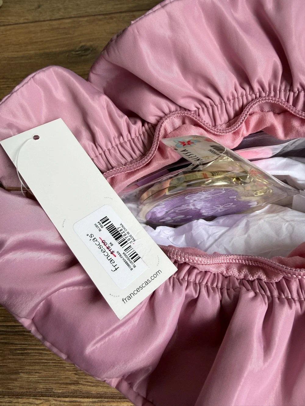 Francesca’s Garden Party Pink Cosmetic Bag w/Free Products – NWT, Mother's Day